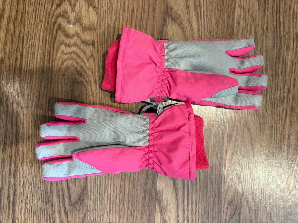 Unisex Waterproof Windproof Winter Warm Snowboard Ski Gloves Pink gloves Kids SM